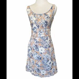 Relished Floral Fit & Flare Dress | Retro 50s Inspired | Fully Lined Cotton SZ M